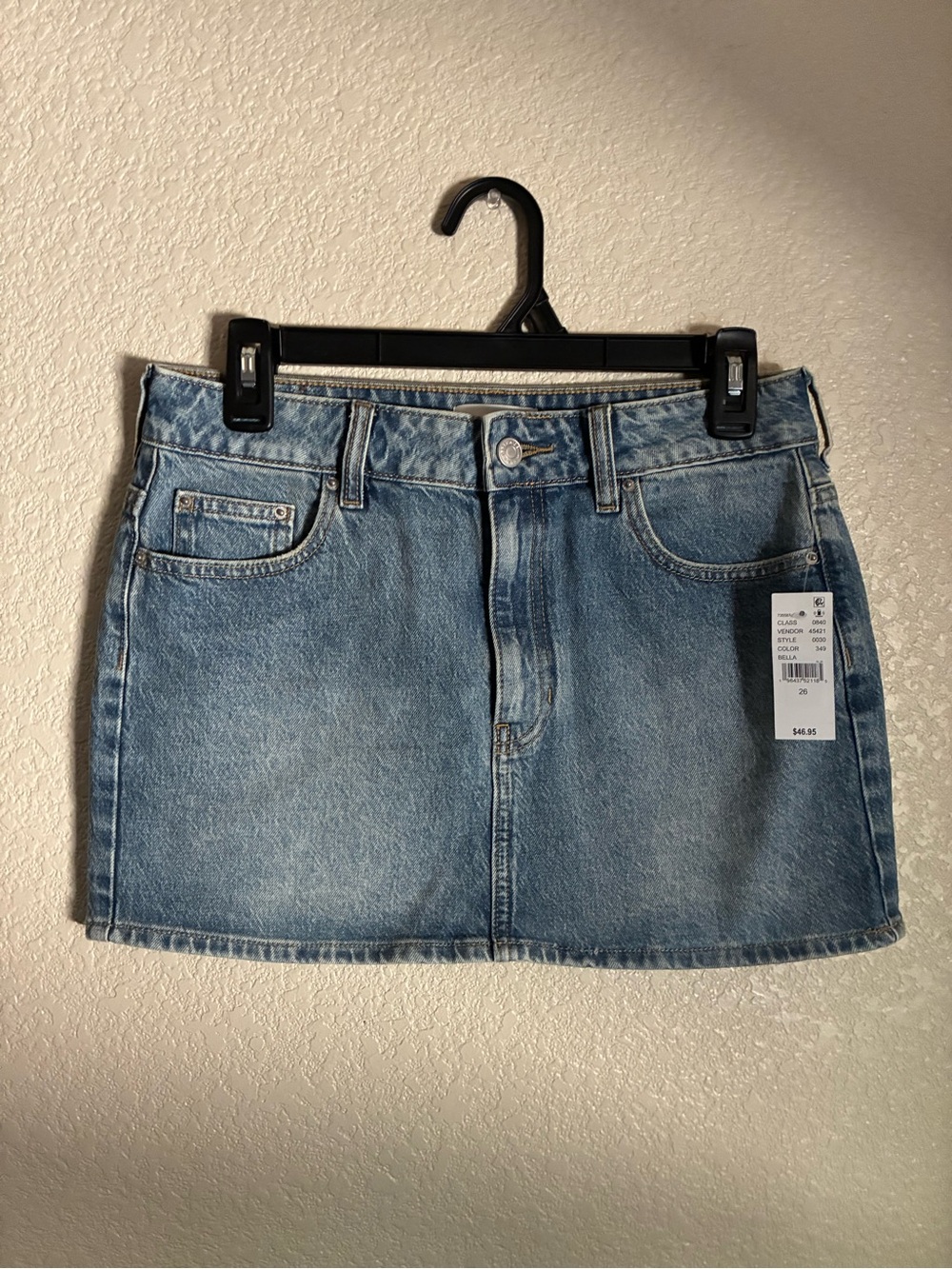 PacSun Light Blue Denim Mini Skirt